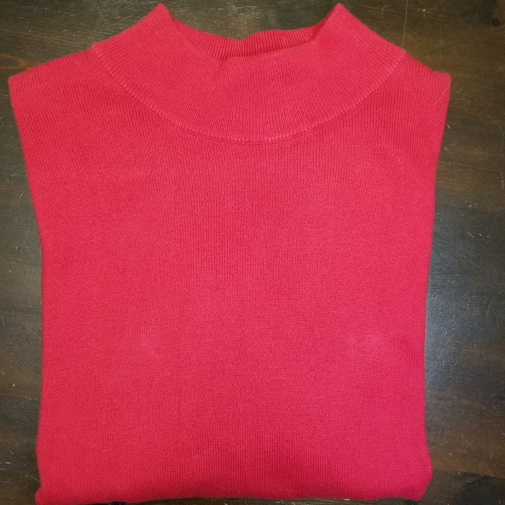 Talbots 100% Cotton Mock Sweater, M - Picture 8 of 8